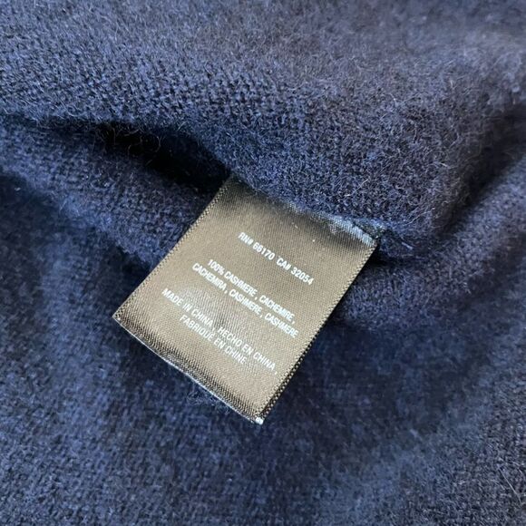 Anthropologie NAVY Cashmere Cassini Sweater Small - Picture 10 of 11